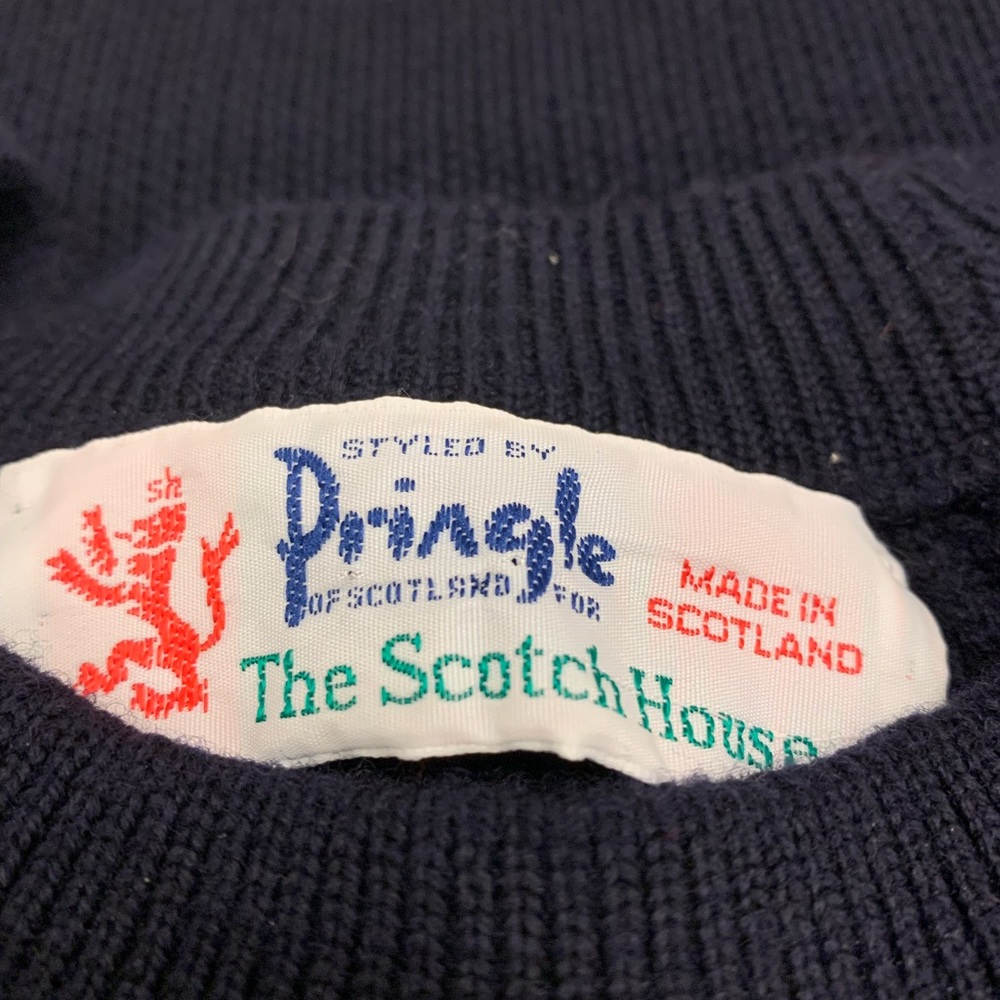 Pringle Dark Blue Crewneck Sweater